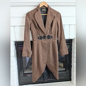 Vintage 1950s Raw Silk Coat Van’s Style Shop Winnipeg Custom Tailored Rare